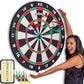 GoSports Giant 3 ft or 4 ft Cork Dartboards - Includes 12 Giant Darts and Scoreboard - New Fun Twist on Darts