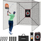 Storgem Golf Batting Cage Net with Extra Striking Net, Net Only, Heavy Duty Golf Hitting Practice Net, Backyard Batting Cage for Sports Training