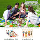 Extra Large Picnic Blanket Waterproof,80"x 80"Foldable Machine Washable Beach Blanket,Outdoor Blanket for 6-8 Adults,Suitable for Indoor Crawling,Park Beach,Camping,Hiking,Family Travel(Green)