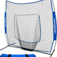 PowerNet Baseball Softball Practice Net 7x7 with Baseball Accessories for Practice Pitching, Batting & Fielding, Ball Caddy, Weighted Baseballs, Tee
