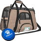 PetAmi Airline Approved Pet Carrier for Cat, Soft Sided Dog Carrier for Small Dog, Cat Travel Supply Accessories Indoor Cat, Ventilated Carrying Bag Medium Large Kitten Puppy, Small Heather Taupe
