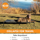 K&H Pet Products Outdoor Elevated Dog Cot, Breathable Cooling Elevated Cot Hammock Pet Bed for XL Dogs, Washable Mesh Cover, Raised Metal Frame, Collapsible, Portable - Jumbo 56 X 38in Charcoal