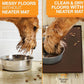 Neater Pet Brands Neater Mat Pet Mats for Food and Water, Cat & Dog Bowl Mat Waterproof Silicone, Feeding Tray, Dog Food Mats for Floors, Placemat w/Raised Edge for Under Bowls, 19” x 12”, Brown
