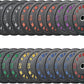 2 Inch Bumper Plates，10-500lbs，Barbell Rubber Olympic Weight Plates Set for Home Gym, Strength Training & Weight Lifting, Multiple Options Colors