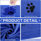 Chumia 8 Pcs Dog Towels for Drying Dogs Cats Pet Towels Bulk Puppy Microfiber Quick Drying Paw Bath Bathing Supplies Absorbent for Medium Pets(Dark Blue,40 x 24 Inch)