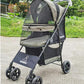 ROODO 4 Wheel Dog Cat Pet Stroller Best Lightweight Foldable Compact Portable Jogger All Terrain Travel Pet Gear Puppy Doggie Bunny Kitty Stroller for up to 30lbs Medium Small Dogs Cats(sage Green)