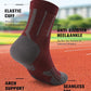 Compression Sport Running Socks: Athletic Crew Socks for Men Women Cycling Hiking Basketball Work,3 Pairs