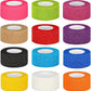 12 Pack Self Adhesive Bandage Wrap 1 Inch Cohesive Bandage Self Adherent Vet Wrap for Dog Pets Elastic Bandage Finger Tape Self Stick Wrap for First Aid Sports Athletic Tape (Mixed Colors)