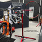 FEEDBACK SPORTS | Pro Truing Stand with Thru Axle Adapter | Compact and Portable Lightweight Aluminum | Integrates With Repair Stand | Precision Spring-Loaded Tip Verifies Lateral True