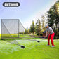 1/2PCS Golf Shank Net Attachment for Golf Hitting Nets with Sandbag, 7 * 7FT/7 * 10FT Golf Barrier Side Net,Golf Practice Hitting Net Barrier Net for Golf, Baseball, Hockey, Soccer (Black/Red