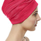 BEEMO Swim Caps for Women Swimming Turban Polyester Latex Lined Pleated for Ladies