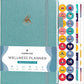 Clever Fox Wellness Planner - Weekly & Daily Health and Wellness Log, Food Journal & Meal Planner Diary for Calorie Counting, Notebook for Medical Condition Tracking, A5-Sized - Aquamarine