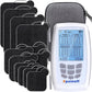 4 in 1 TNES Unit Muscle Stimulator Rechargeable Dual Channel EMS Muscle Massager Electronic Pulse Machine 36 Modes for Pain Relief Therapy,12 PCS TENS Unit Electrode Pads,Storage Case