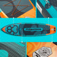 Bigfly 11'6×35" Super Wide Inflatable Stand Up Paddle Board, Ultra Stable Wide SUP for 2+1 People/Family/Big Size, 100L Backpack, All-Round Sup Board, US Big Fin