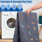 Sunheir Washable Pee Pads for Dogs Large 48" x 48" 2-Pack Reusable Puppy Pads Pet Training Pads, Absorb Dog Mats, Whelping Pad, Non-Slip Protects Against Urine Leakage (Leaves - Deep Grey, 48x48)