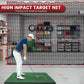 Golf Practice Net - Heavy Duty Driving Range Net with High Impact Chipping Target, Include Carry Bag and Golf Balls for Indoor Outdoor