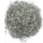 TWINKLING High Luster Fire Glass Gravel Stone Glitter,Broken Glass,Fire Gems Chips,Crushed Glass for Fire Pit Crafts Resin Art Aquarium Garden Decoration,3-6mm,1-Pound Jar (Grey)
