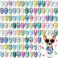 Chunful 100 Pieces Dog Bandanas Bulk Summer Pet Bandanas Pack Triangle Scarf Bib Kerchief Set for Small Large Dog Costume Accessories Decoration(31.5 x 21.7 x 21.7,Fruit)