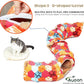 AUOON Cute Cat Donut Tunnel - Interactive Cat Tunnel Bed for Indoor Cats Kitten Kitty Puppy Rabbit Ferret (Orange)