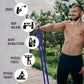 Exercise Resistance Bands for Working Out Set of 5 for Women and Men, Stretch Bands for Exercise, Physical Therapy, Arms Legs Workout, Stretching, Home Fitness