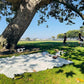 4’9” x 6’3” White Lightweight Water-Resistant Canvas Mat – Picnic, Outdoor, Beach, Park, Camping, Toy Mat
