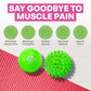 Physical Massage Therapy Lacrosse Ball Set Ideal for Yoga Deep Tissue Massage Trigger Point Therapy and Myofascial Release Physical Therapy Back Foot Plantar Fasciitis (Spiky Ball)