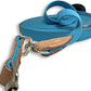 Southwestern Equine 35' Flat Cotton Web Lunge Line with Bolt Snap & Rubber Stop (35', Turquoise)