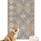 nunubaby Washable Pee Pads for Dogs, Stylish, Non-Slip and Leak-Proof Pee Pads. Reusable Potty Pads for Dogs for Crates and Floors.(Brown/Multi, 24" x36")