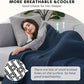 L'AGRATY Knitted Weighted Blanket - 48"x72" 15lbs Cooling Chunky Knit Heavy Blanket for Adults Braided Crochet Throw Thick Cable Yarn Knit Decorative No Beads Evenly Weighted Machine Washable