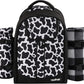 apollo walker Picnic Backpack Bag for 2 Person with Cooler Compartment, Detachable Bottle/Wine Holder, Fleece Blanket, Plates and Cutlery Set (2 Person, Black)