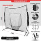 PowerNet Baseball Softball Practice Net 7x7 with Baseball Accessories for Practice Pitching, Batting & Fielding, Ball Caddy, Weighted Baseballs, Tee