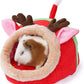 JanYoo Guinea Pig Rabbit Ferret Bed Hide Huts Removable Cushion for Rat Accessories Toys