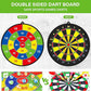 Large Dart Board for Kids, Kids Double-Sided Dart Board with Sticky Balls and Darts, Indoor/Outdoor Sport Fun Party Play Game Toys, Gifts for 3 4 5 6 7 8 9 10 11 12 Year Old Boys Girls
