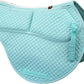 ECP Equine Comfort Products All-Purpose Contoured Correction Saddle Pad with Adjustable Memory Foam Inserts for Custom Support, Non-Slip, Shock Absorbing, 22” Spine, 19.5” Drop