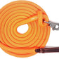 Double Braid Lead Rope with Eye Splice Loop, 12-14FT Lengths (Neon Orange, 12 ft.)