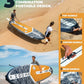 MOUSA 10‘8/11'×35" Extra Wide Inflatable Stand Up Paddle Board, Stable Paddleboard SUP for 2 People/Family, Anti-Slip Full EVA Deck, 3 Handles, 100L Backpack, All-Round Sup Board, Big Fin