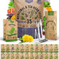 35 Medicinal & Tea Herb Seeds Variety Pack for Indoor & Outdoors. 16,335+ Non-GMO Heirloom Garden Seeds: Anise, Bergamot, Borage, Cilantro, Chamomile, Dandelion, Rosemary Seeds & More