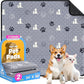 Washable Pee Pads for Dogs, 2 Pack Reusable Puppy Pads, Waterproof Pet Pee Pads for Dog Potty Training, Extra Large Dog Pee Pads for Crate, Playpen, and Whelping, Durable and Absorbent, Grey 24"x36"