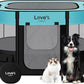 Love's Cabin Medium Dog Tent Crate, Portable Foldable Pop Up Dog Kennel Playpen with Carrying Case (Green)