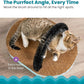 Catstages Scratch & Groom Cat Scratcher with Removable Curved Brush for Self-Grooming Station, Orange