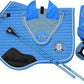 T TEKE Close Contact Saddle Pads,100% Cotton English Saddle Pads for Horses with Moisture-Wicking and Breathable Lining