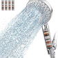 Filtered Shower Head with Handheld, High Pressure 9 Spray Mode Chrome Showerhead with 4 Filters, Detachable Shower Head, Water Softener Filters Beads for Hard Water - Remove Chlorine