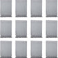 Arkwright Common Ground Bulk Blankets - Pack of 12 - Reversible 100% Cotton All Season Lightweight Couch Bed Throws for Wedding Guests, Travel, and Outdoor Events, 50 x 70 in, Grey