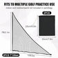 1/2PCS Golf Shank Net Attachment for Golf Hitting Nets with Sandbag, 7 * 7FT/7 * 10FT Golf Barrier Side Net,Golf Practice Hitting Net Barrier Net for Golf, Baseball, Hockey, Soccer (Black/Red