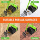 Dog Pooper Scooper with Bag Attachment, 40" Long Handle Pooper Scooper for Large Dogs, Dog Poop Scoop for Yard, Large Capacity Swivel Bin and Rake, Lavender Scented Bags (Green)