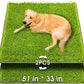 Hompet Artificial Grass for Dogs, 51"x33", Professional Dog Grass Mat, Easy to Clean with Drainage Holes, Potty Training Pad and Replacement Fake Grass Turf, Outdoor Rug Patio Lawn Decoration