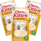 INABA Churu for Kittens, Grain-Free Creamy, Purée Lickable Cat Treats with DHA, EPA, Vitamin E & Taurine, 0.5 Ounces Each, 12 Tubes (4 per Pack), Chicken Recipe