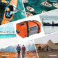150L Waterproof Duffel Bag Travel Dry Bag, Large Capacity, Adjustable Thickened Straps and Handles, Zip Closure, Air Valve, Keep Equipment Safe, Suitable for Boating Rafting Orange