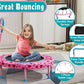 SSLine 36 inch Kids Small Baby Toddler Trampoline with No-Gap Spring Design, Mini Trampoline with Handle Bar and Safety Padded Cover, Indoor Outdoor Fun for Kids