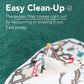 Lukamoo® Cute Cat Litter Mat (30’’x20’’), Extra-Large/XL, for Kitty Litter & Cute Cat Litter Box, Litter Trapping Mat (Long Hair White)
